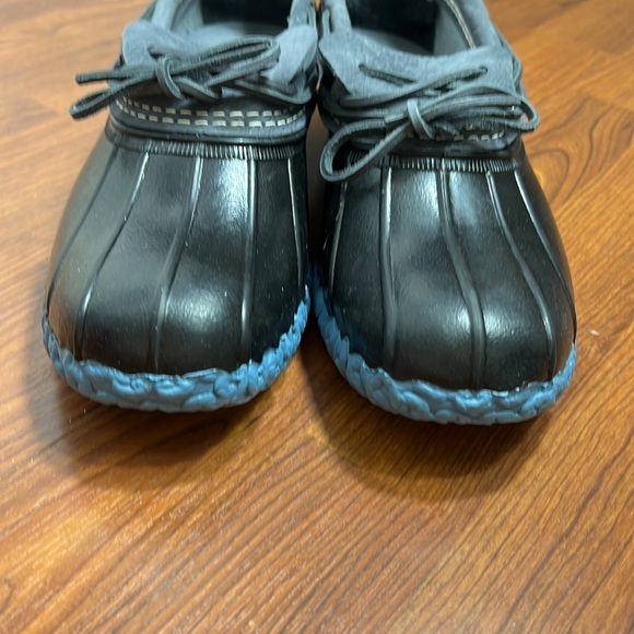 L.L. Beans Men Waterproof Bean Boot Rubber Moc Graphite/Black NWOT Sz 10 M - Picture 7 of 9